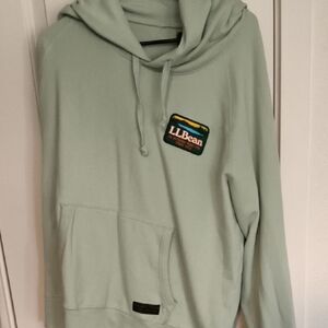 L.L. Bean Men's Light Green Hoodie